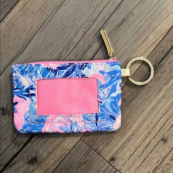 Lilly Pulitzer Floral Key & Card Holder with Gold Trim - Picture 3 of 3